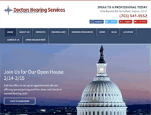 Tablet Screenshot of doctorshearingservices.net
